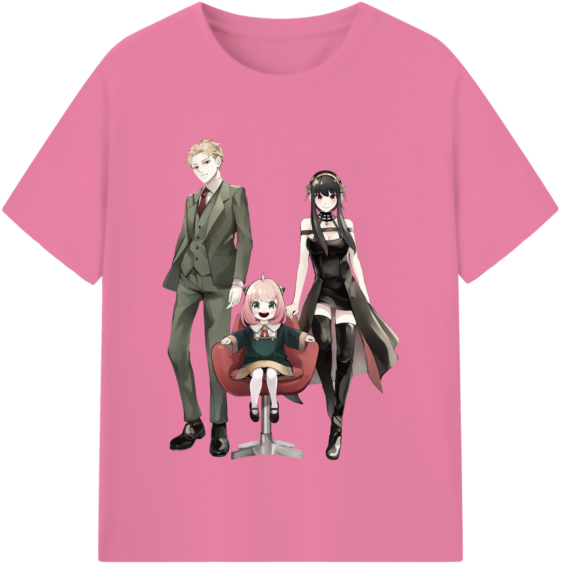 （画像用） SPY×FAMILY间谍家家酒 綿100％半袖Tシャツ（フロントプリント）